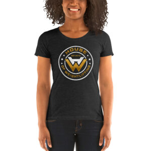 Black and Gold Ladies' short sleeve t-shirt
